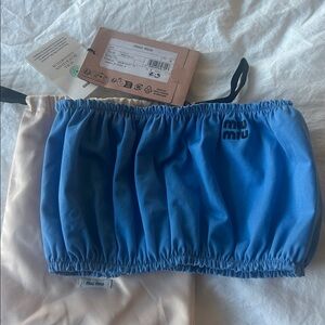 Miu Miu 2025 poplin bandeau